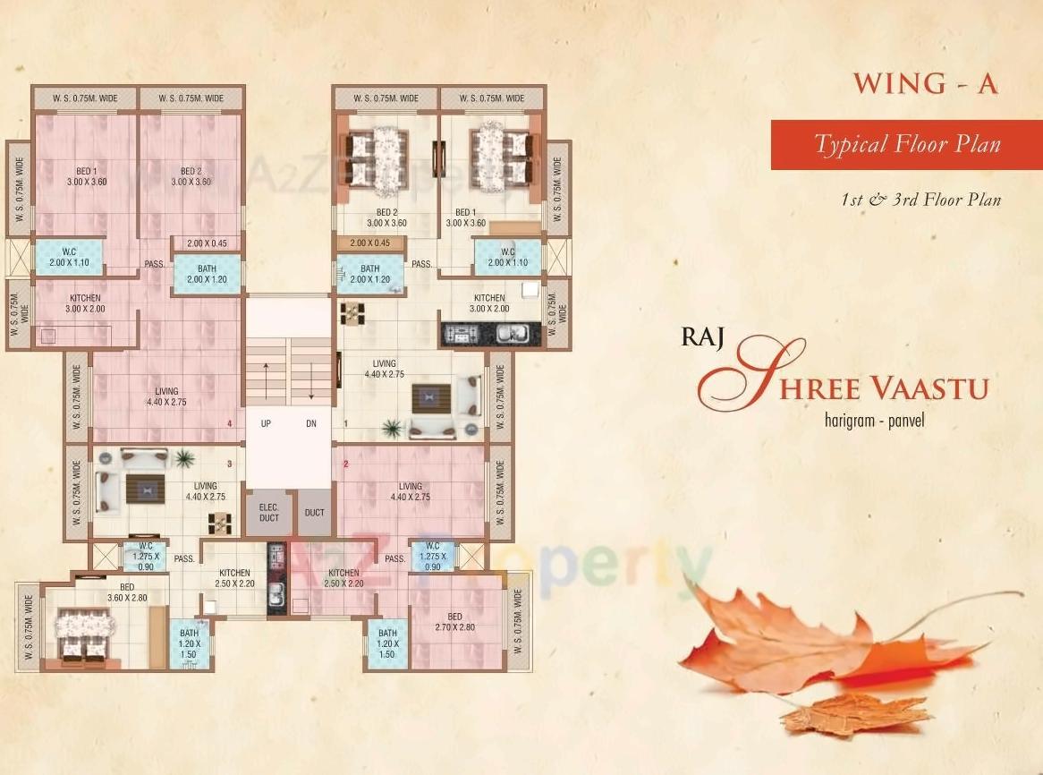 Layout of real estate project Raj Shree Vaastu located at Harigram, Raigarh, Maharashtra