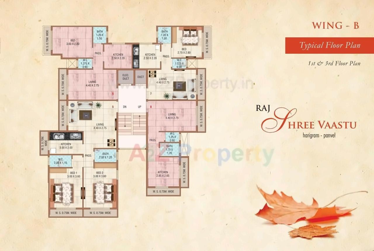 Layout of real estate project Raj Shree Vaastu located at Harigram, Raigarh, Maharashtra