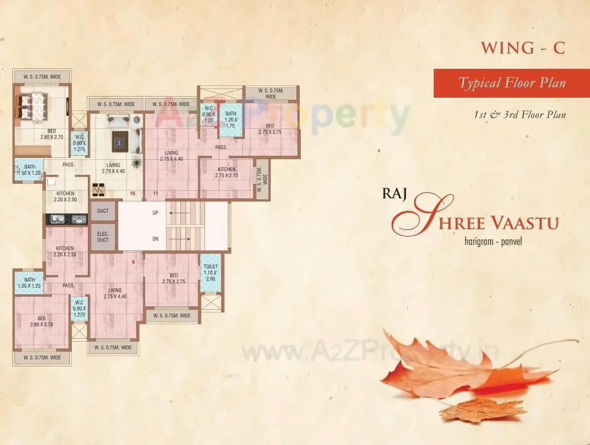 Layout of real estate project Raj Shree Vaastu located at Harigram, Raigarh, Maharashtra