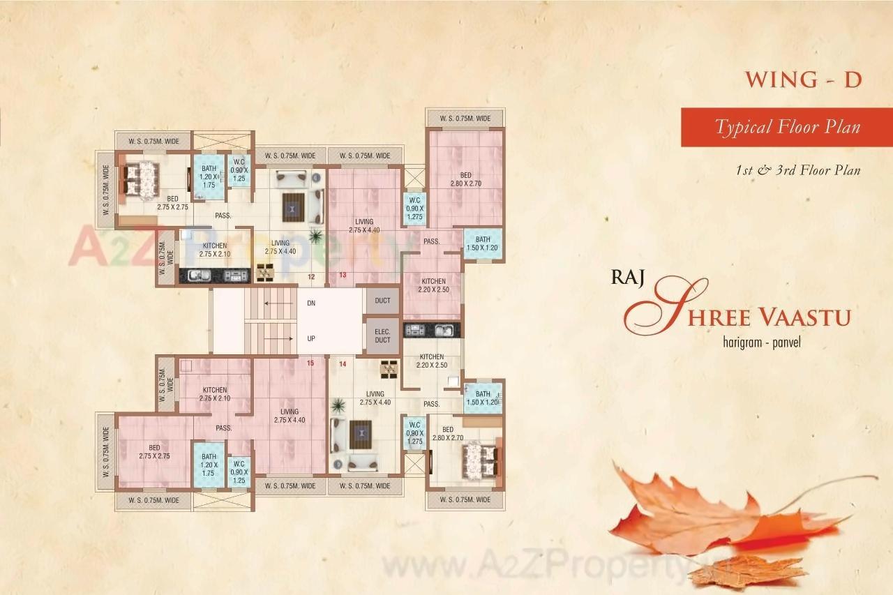 Layout of real estate project Raj Shree Vaastu located at Harigram, Raigarh, Maharashtra