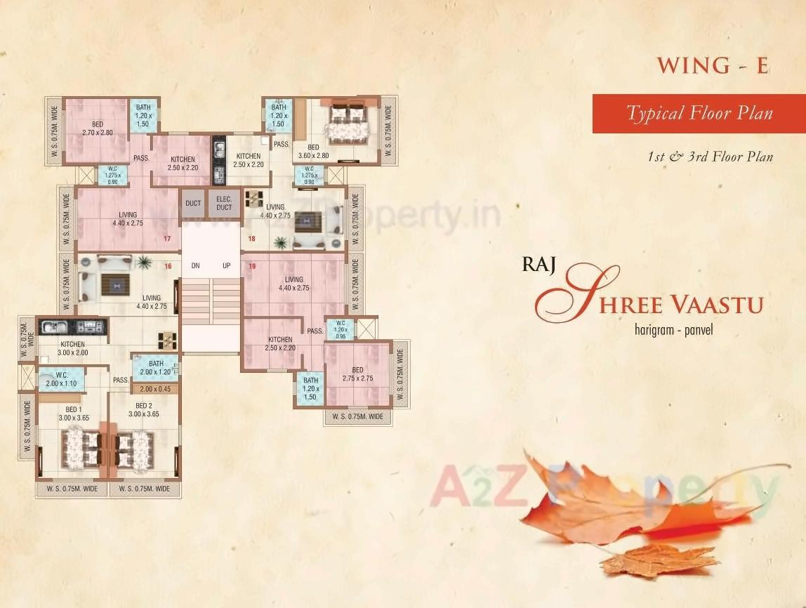 Layout of real estate project Raj Shree Vaastu located at Harigram, Raigarh, Maharashtra