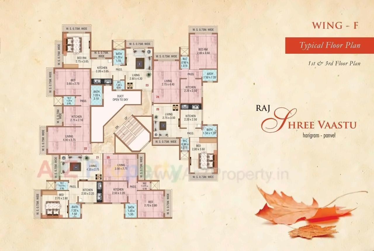 Layout of real estate project Raj Shree Vaastu located at Harigram, Raigarh, Maharashtra