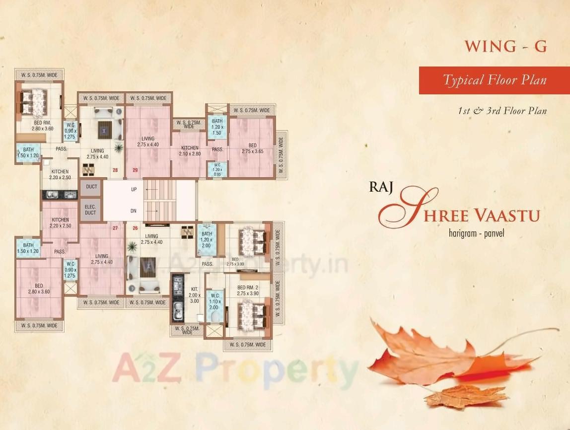 Layout of real estate project Raj Shree Vaastu located at Harigram, Raigarh, Maharashtra