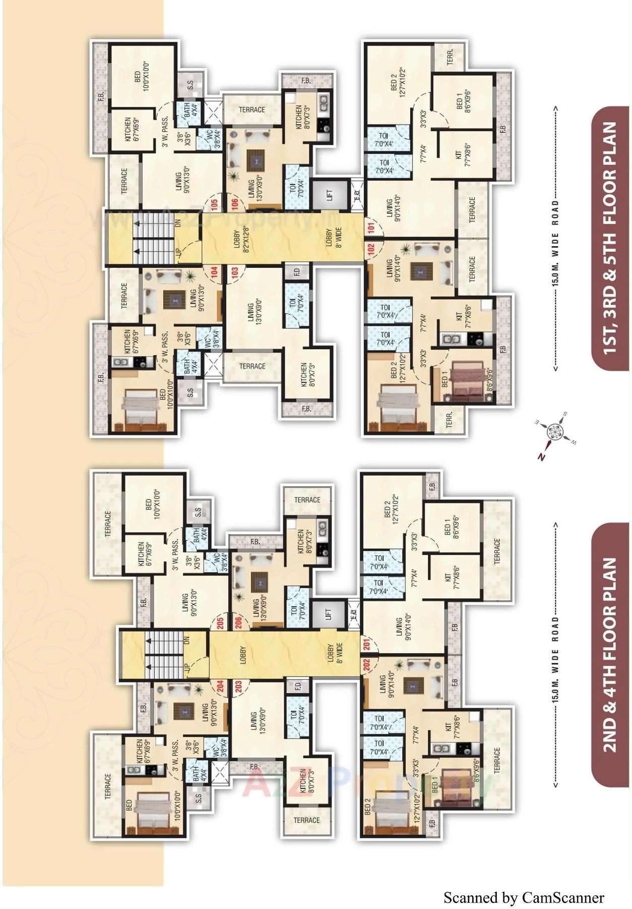 Layout of real estate project Ramrai Kunj located at Pendhar, Raigarh, Maharashtra