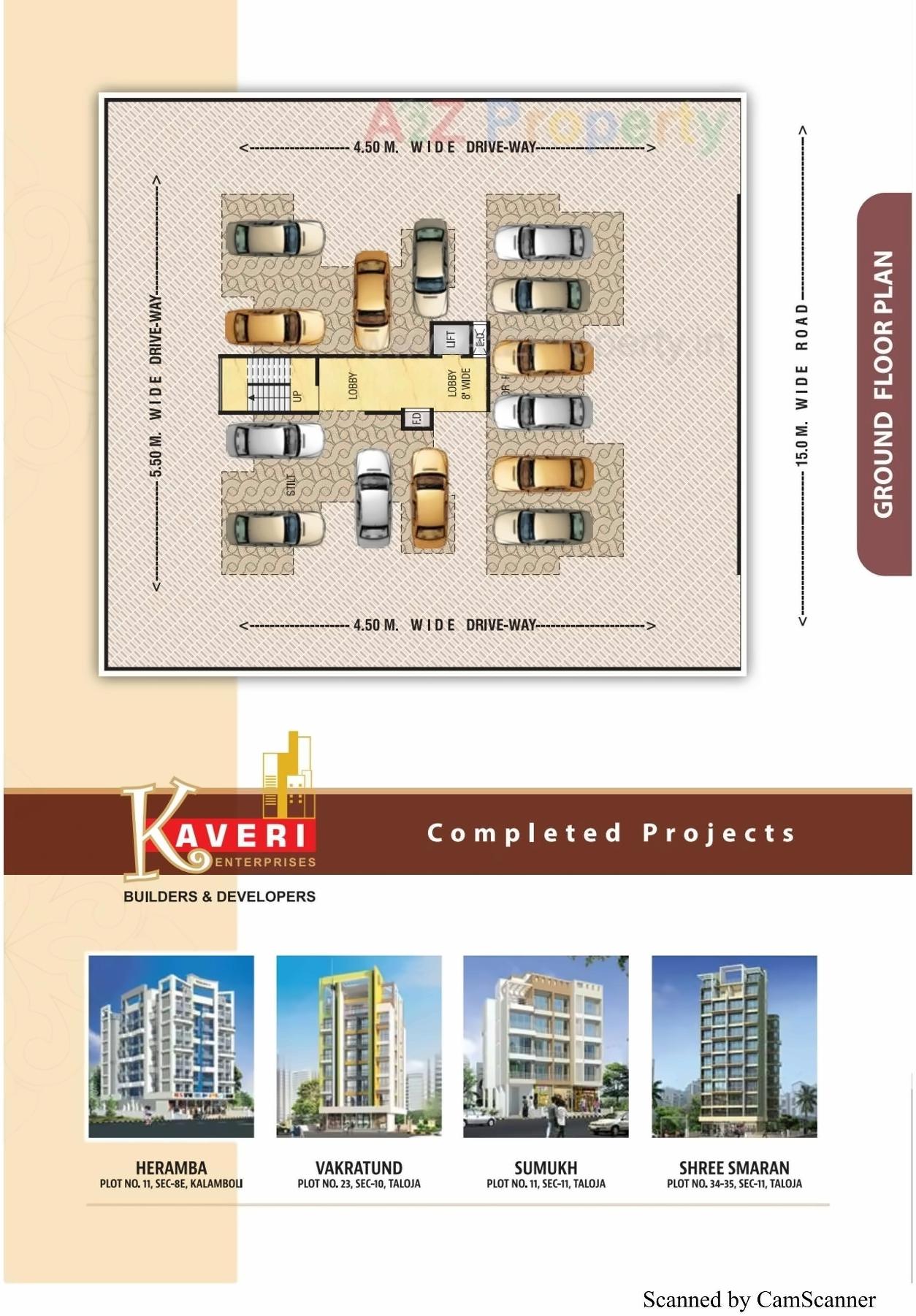 Layout of real estate project Ramrai Kunj located at Pendhar, Raigarh, Maharashtra