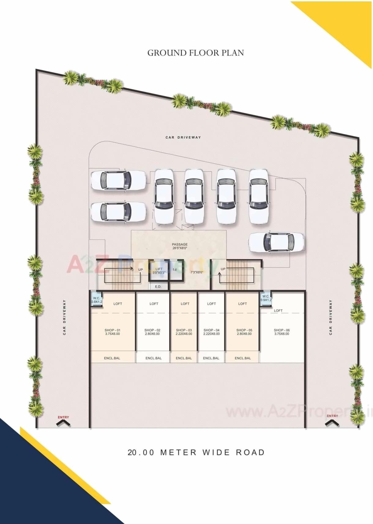 Layout of real estate project Reddys Jewel located at Ulawe, Raigarh, Maharashtra