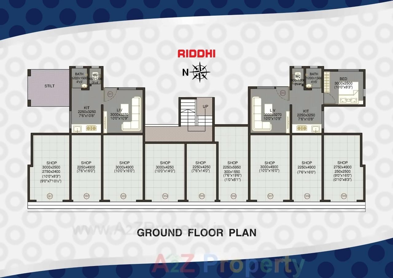Layout of real estate project Riddhi Siddhi Apartment located at Neral, Raigarh, Maharashtra