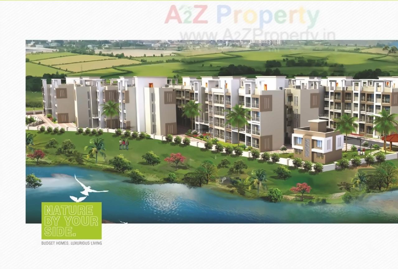 3D Elevation of real estate project Riverside Greens located at Umroli, Raigarh, Maharashtra