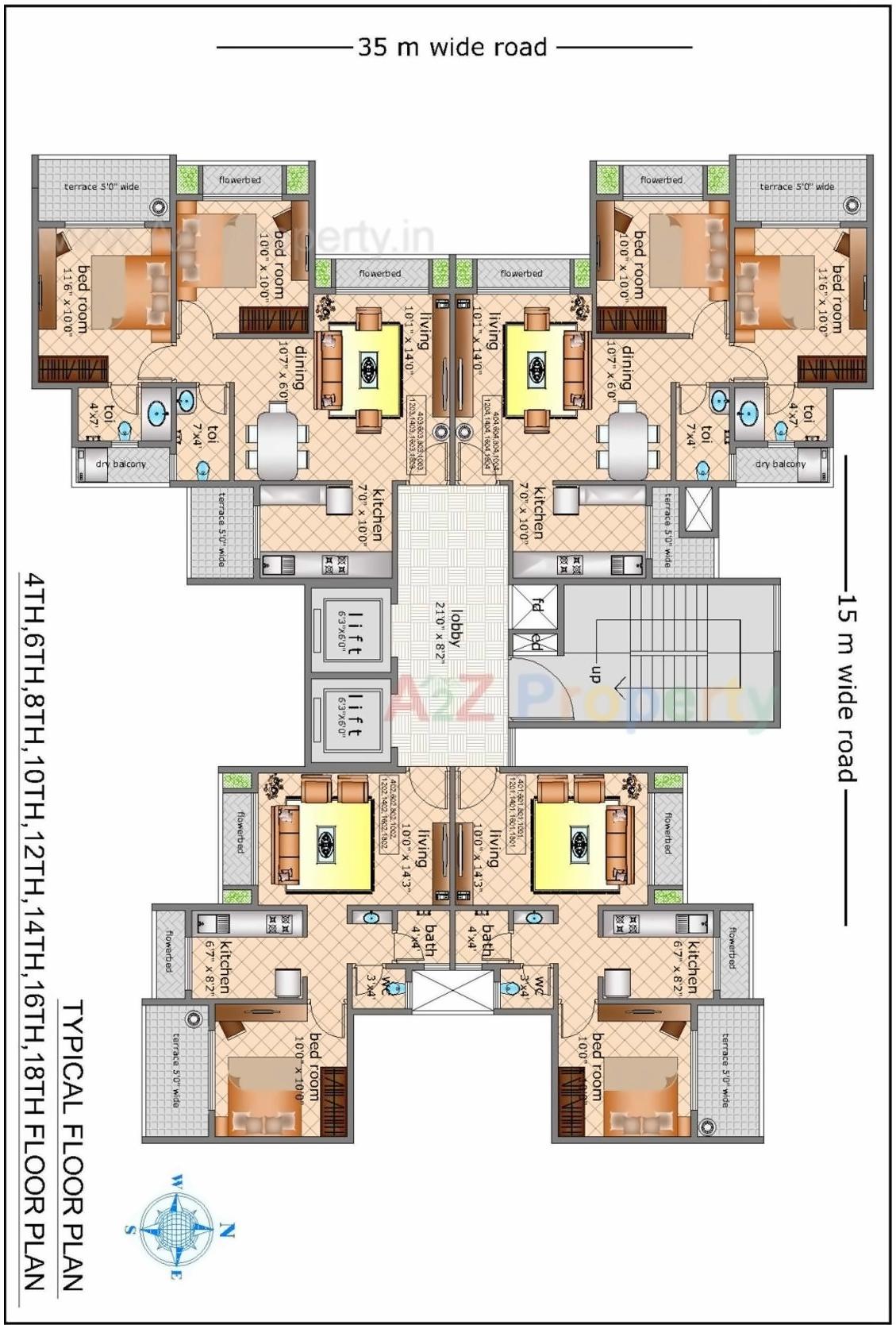 Layout of real estate project Rs Exotica located at Kharghar, Raigarh, Maharashtra