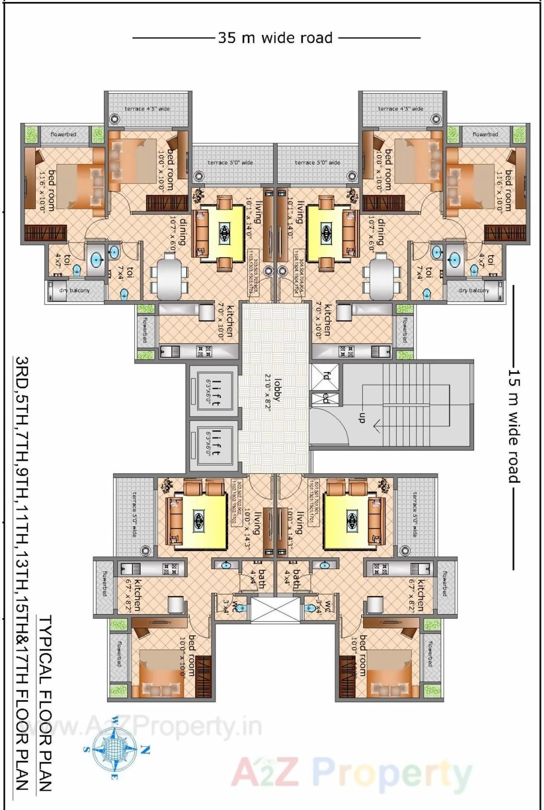 Layout of real estate project Rs Exotica located at Kharghar, Raigarh, Maharashtra