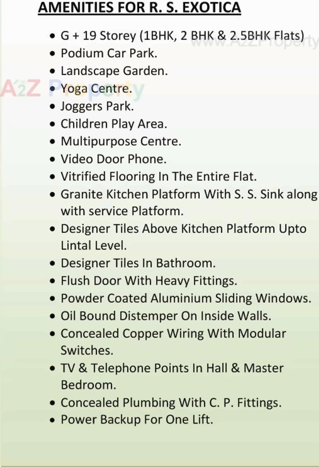  of real estate project Rs Exotica located at Kharghar, Raigarh, Maharashtra