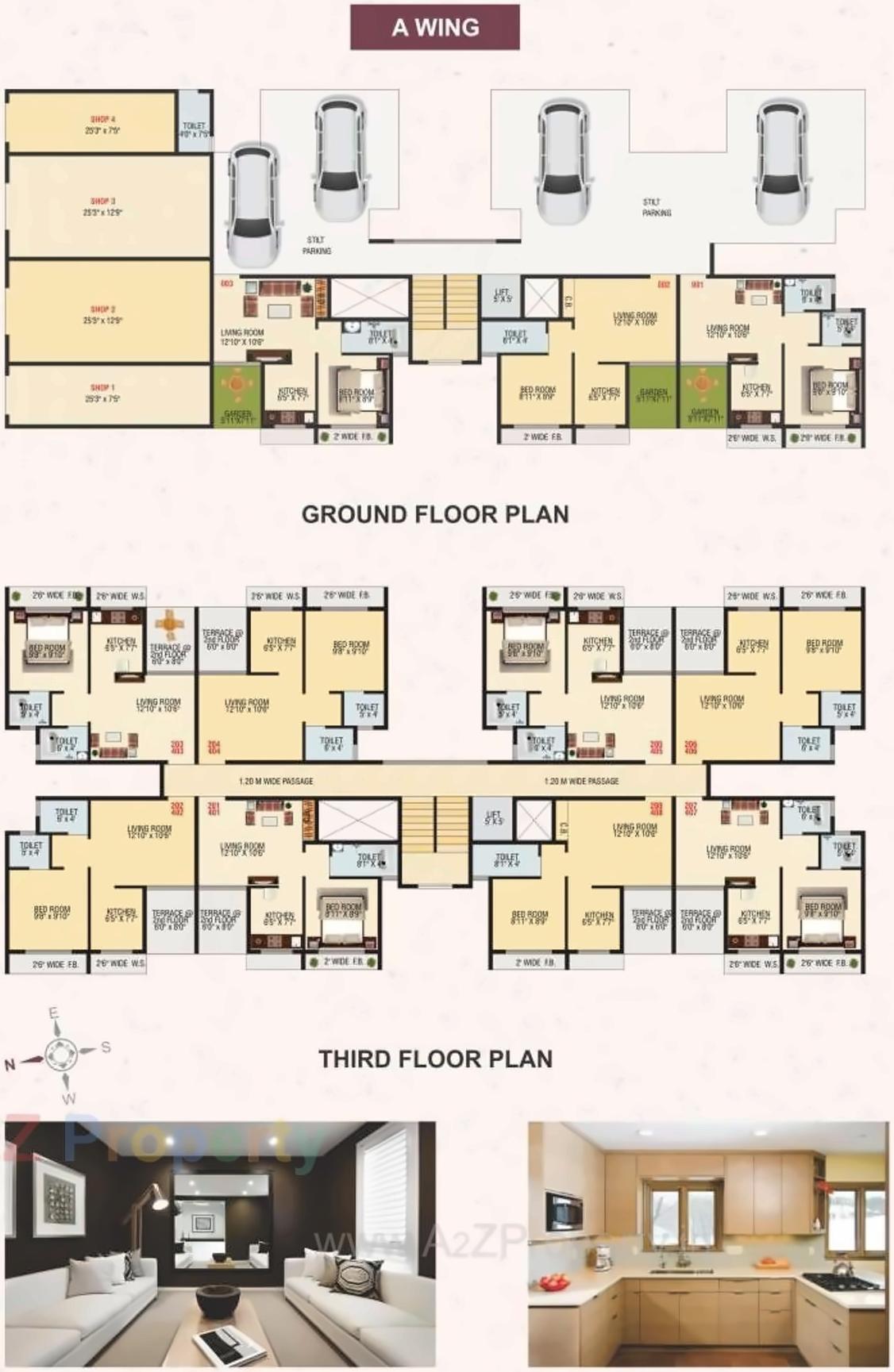 Layout of real estate project Sagar Sargam Residency located at Haliwali, Raigarh, Maharashtra