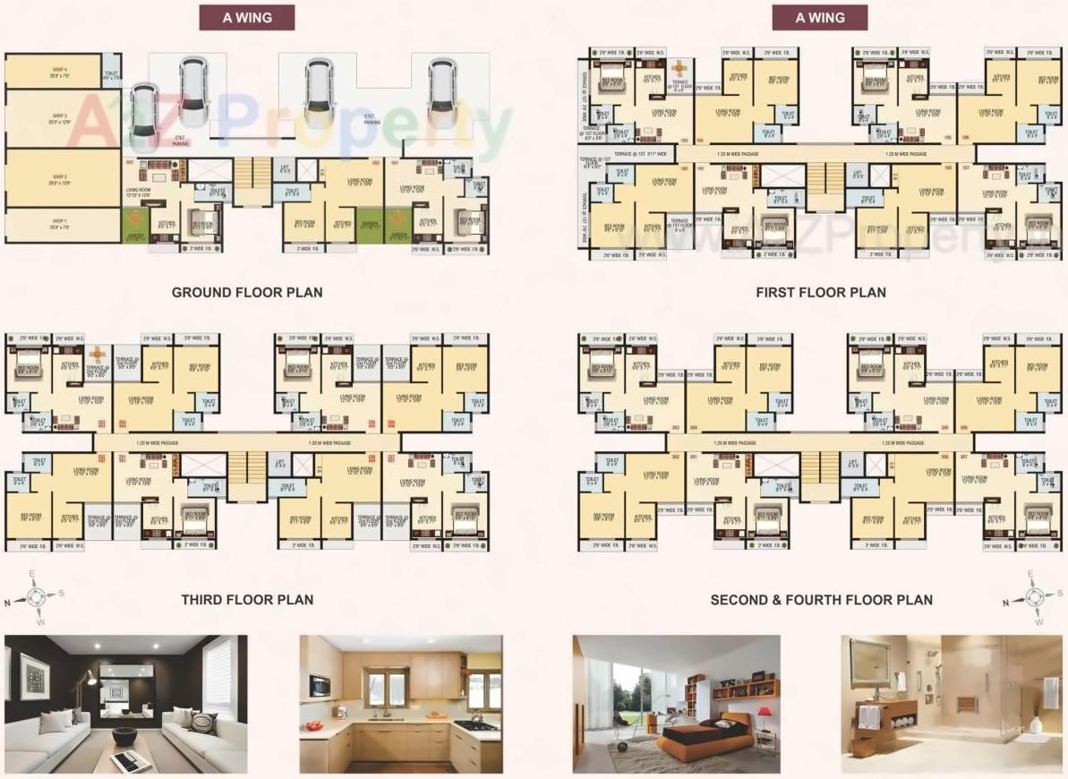 Layout of real estate project Sagar Sargam Residency located at Haliwali, Raigarh, Maharashtra