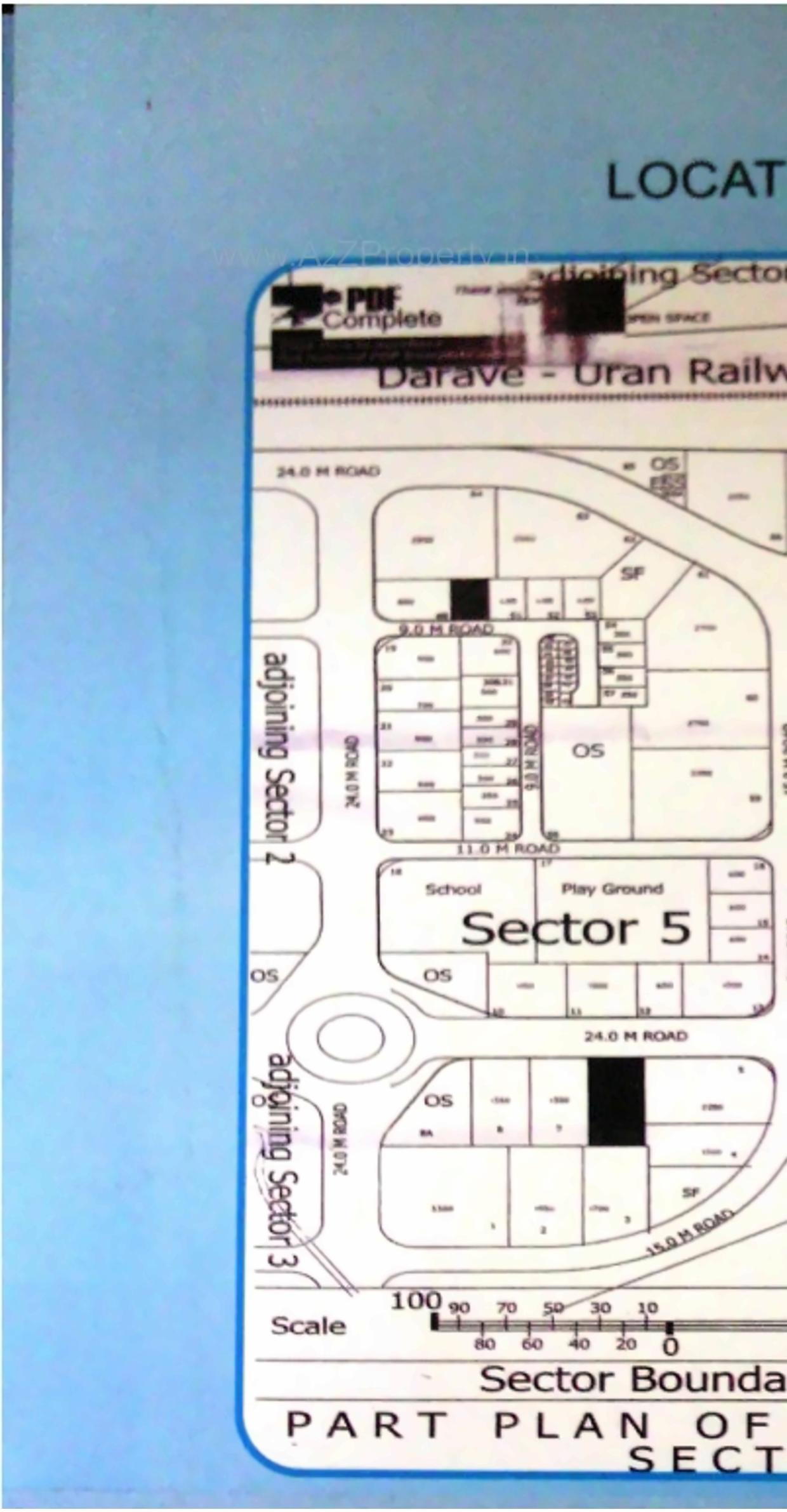 Layout of real estate project Sai Home Infra located at Ulawe, Raigarh, Maharashtra
