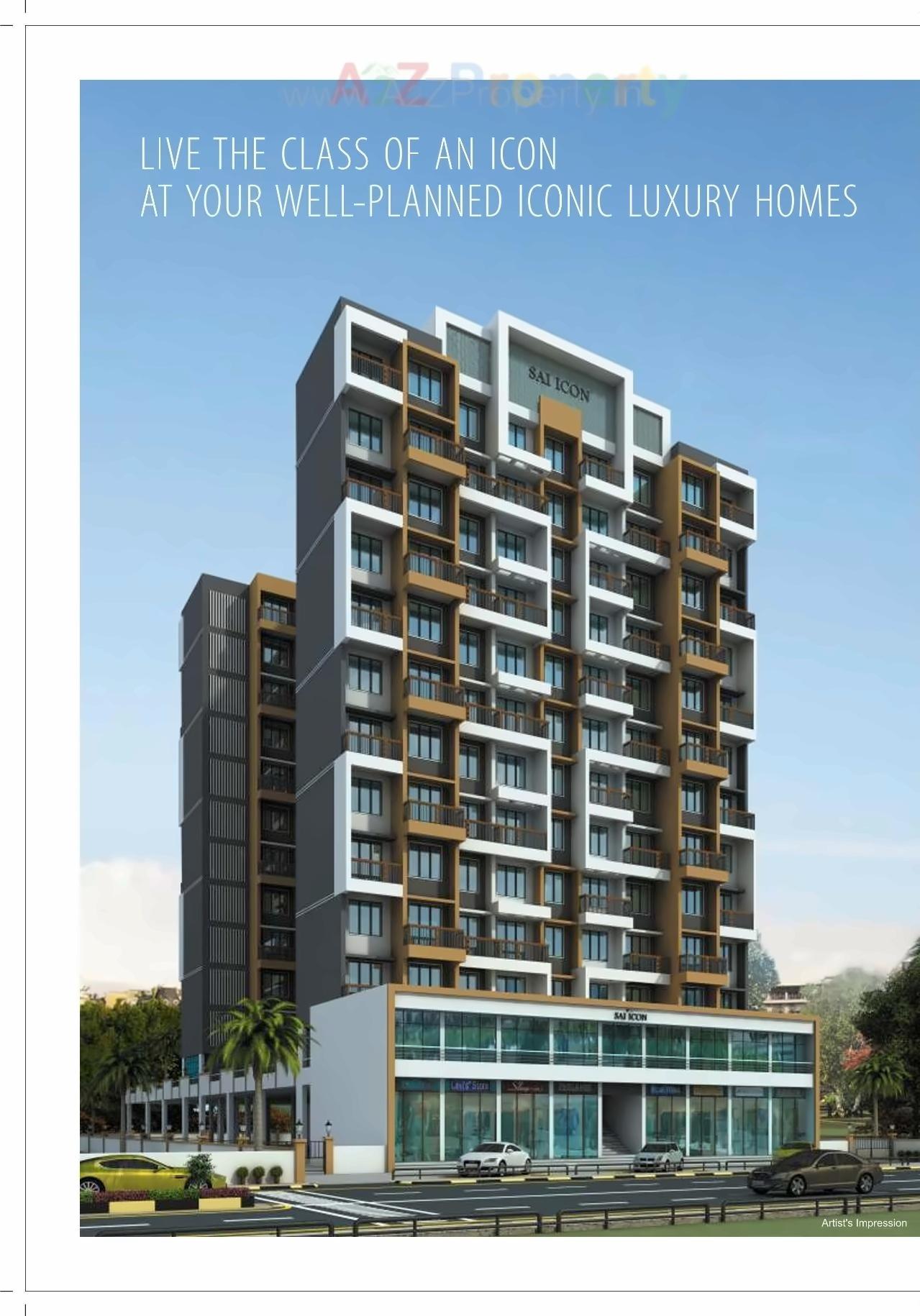 3D Elevation of real estate project Sai Icon located at Owe, Raigarh, Maharashtra