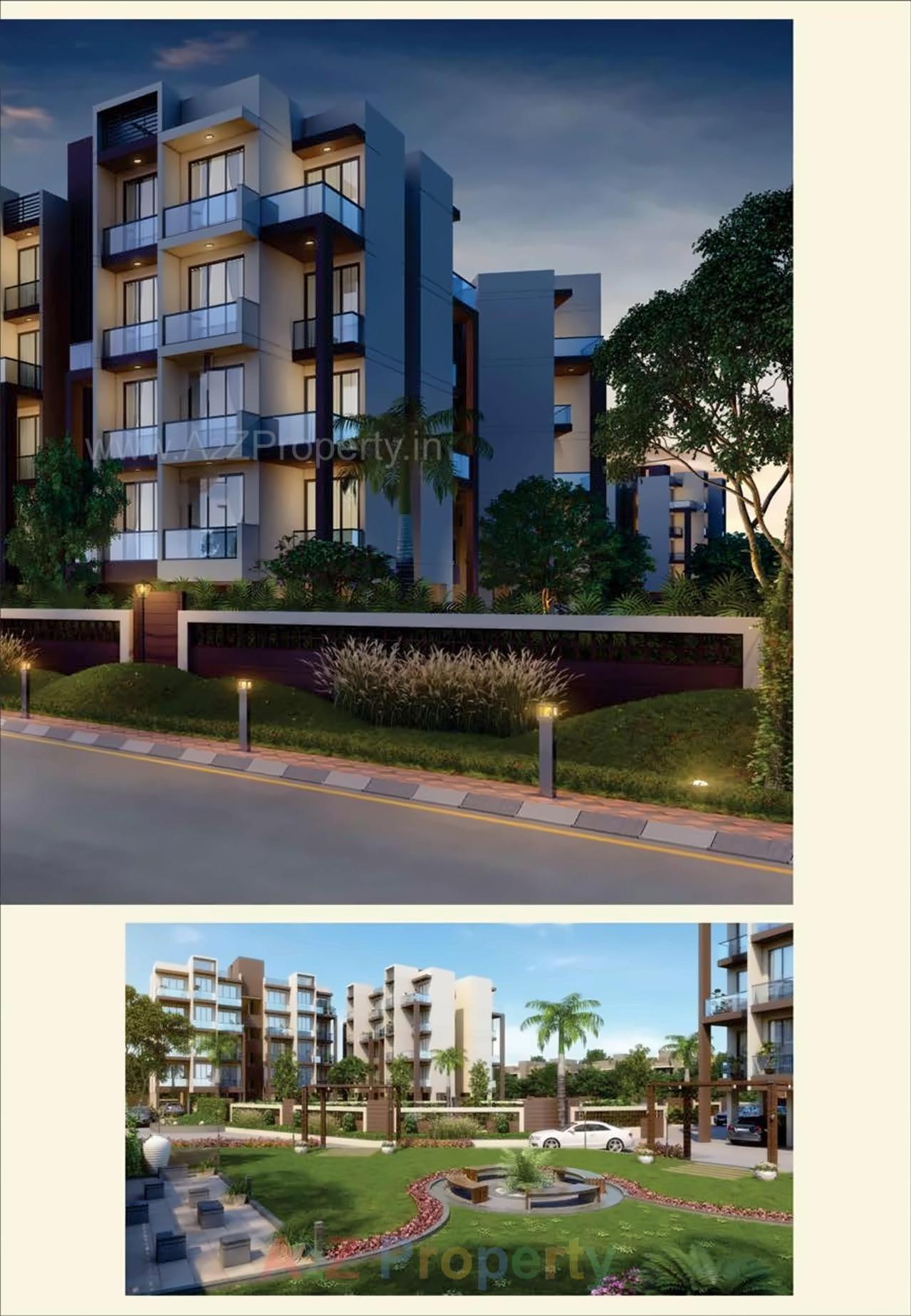 3D Elevation of real estate project Sai Prasad Garden located at Nevali, Raigarh, Maharashtra