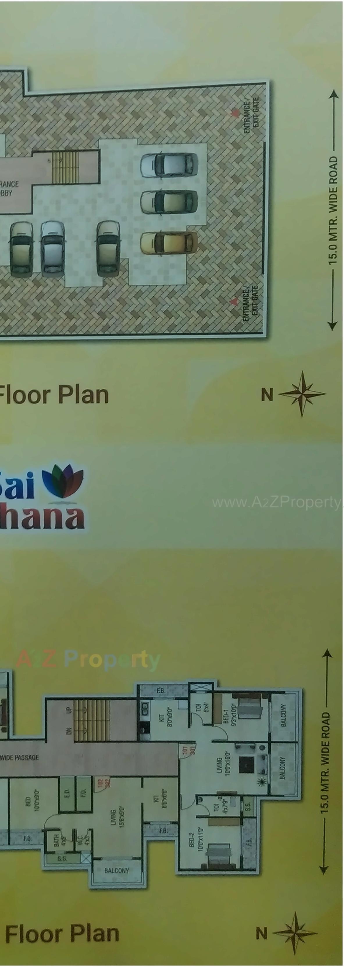 Layout of real estate project Sai Rachana located at Kamothe-, Raigarh, Maharashtra