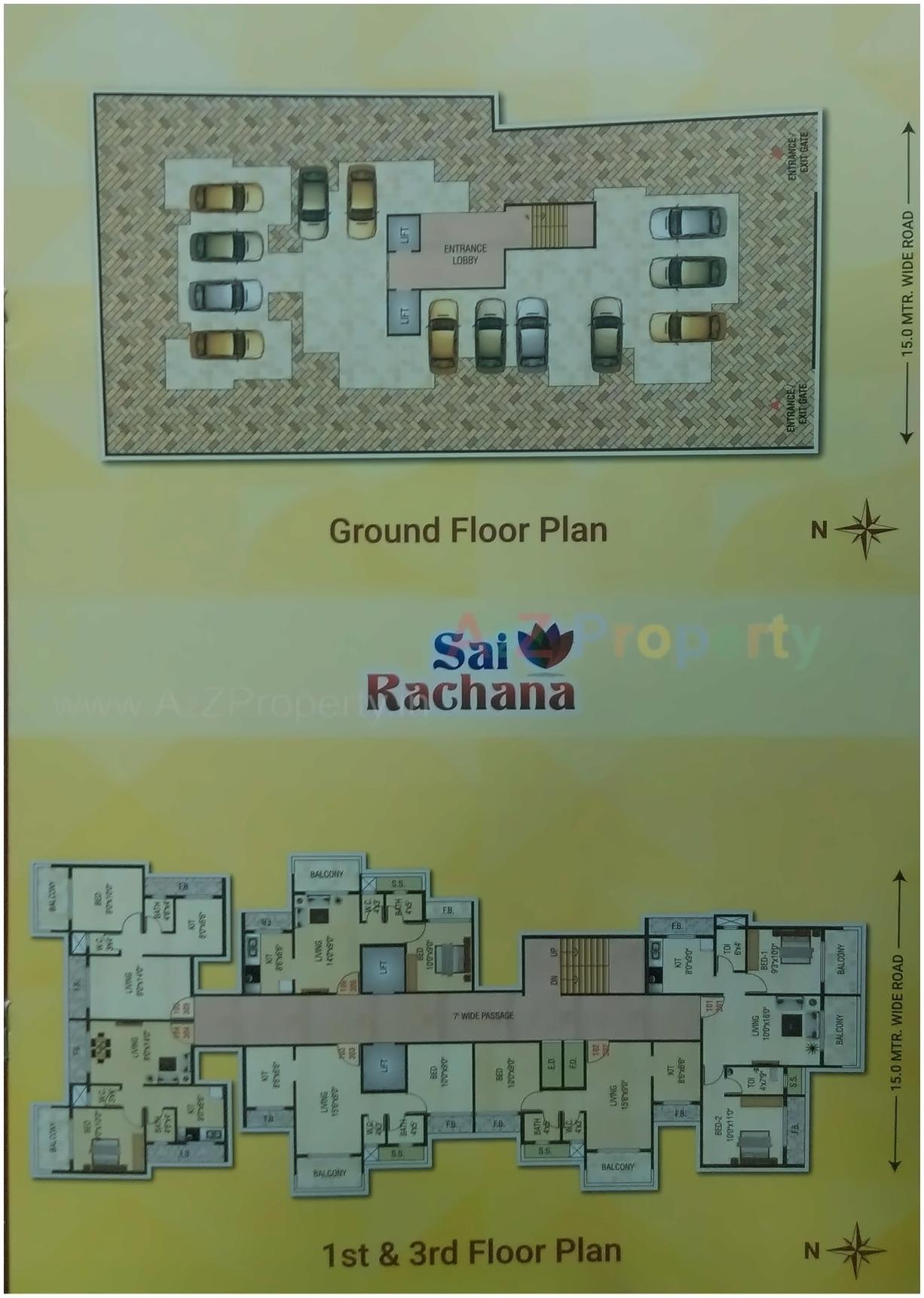 Layout of real estate project Sai Rachana located at Kamothe-, Raigarh, Maharashtra