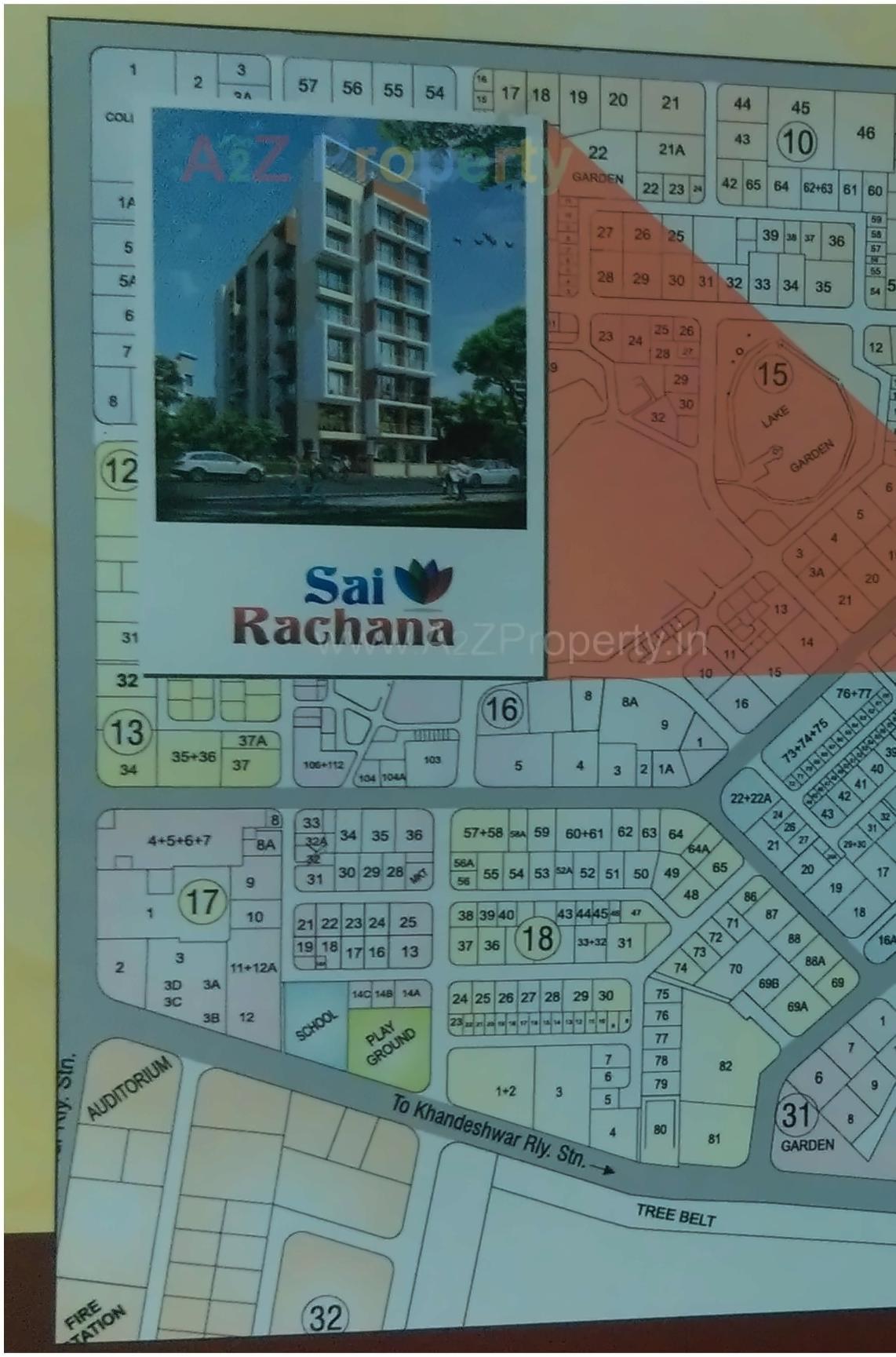 Layout of real estate project Sai Rachana located at Kamothe-, Raigarh, Maharashtra