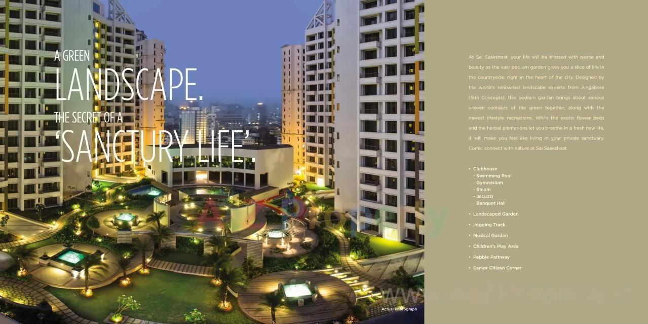 3D Elevation of real estate project Sai Saakshaat located at Kharghar, Raigarh, Maharashtra