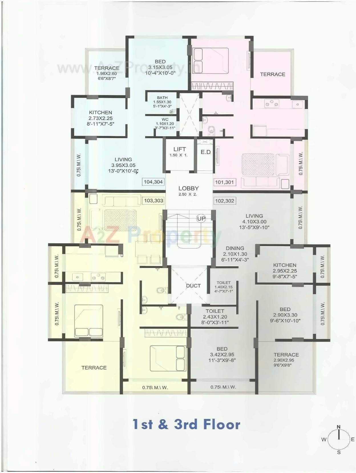 Layout of real estate project Sainath Heritage located at Panvel, Raigarh, Maharashtra