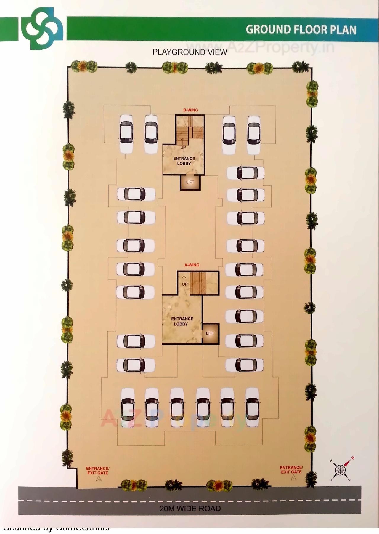 Layout of real estate project Saisha Residency located at Kamothe-, Raigarh, Maharashtra