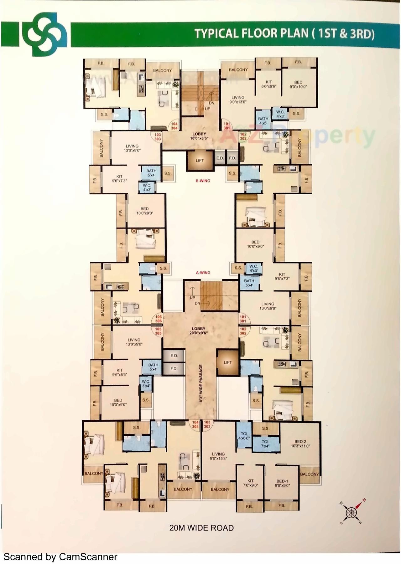 Layout of real estate project Saisha Residency located at Kamothe-, Raigarh, Maharashtra