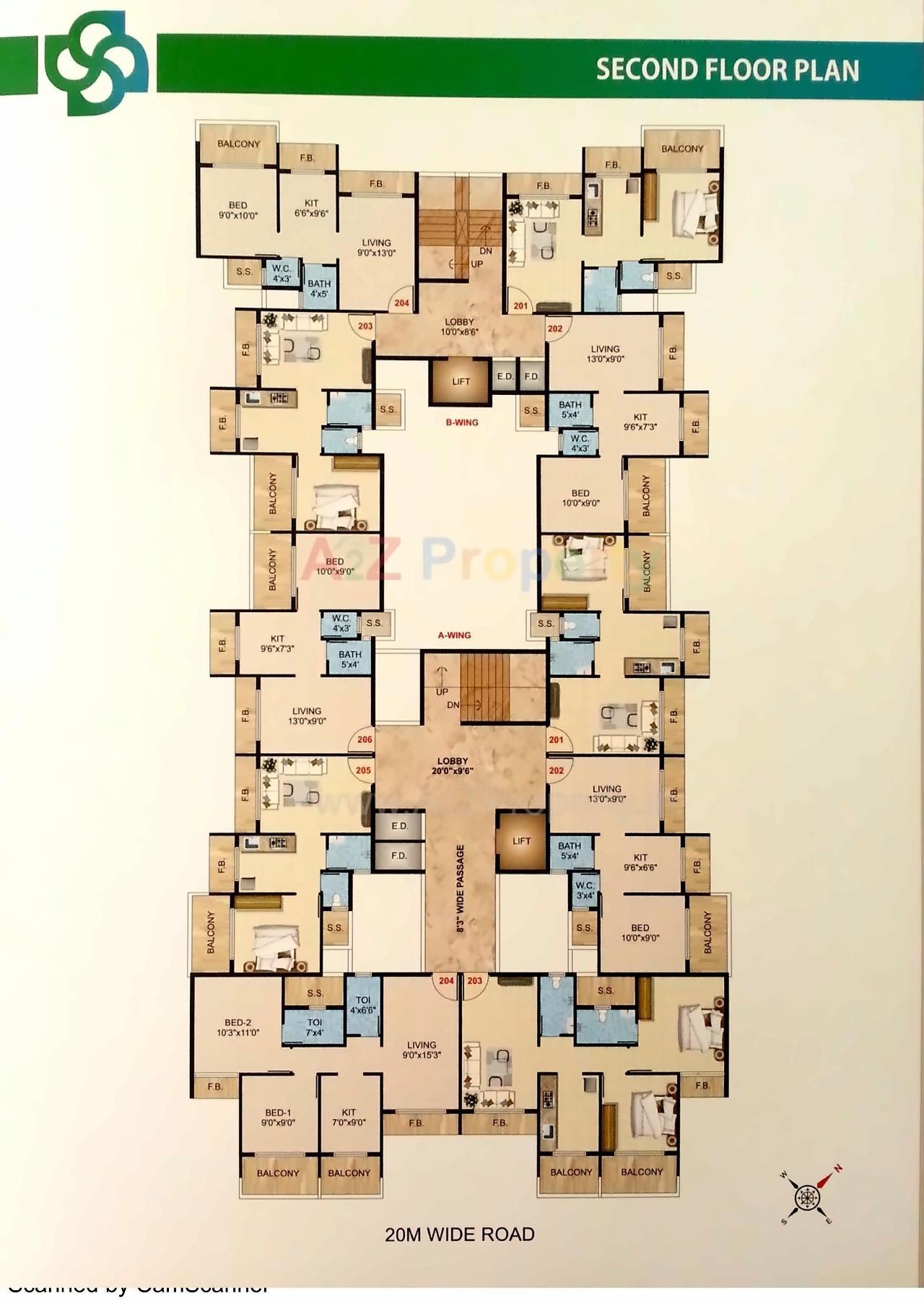 Layout of real estate project Saisha Residency located at Kamothe-, Raigarh, Maharashtra