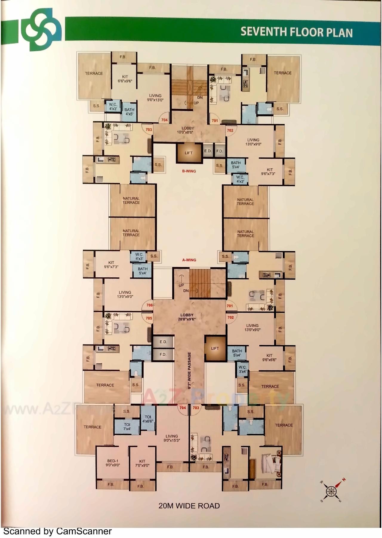 Layout of real estate project Saisha Residency located at Kamothe-, Raigarh, Maharashtra