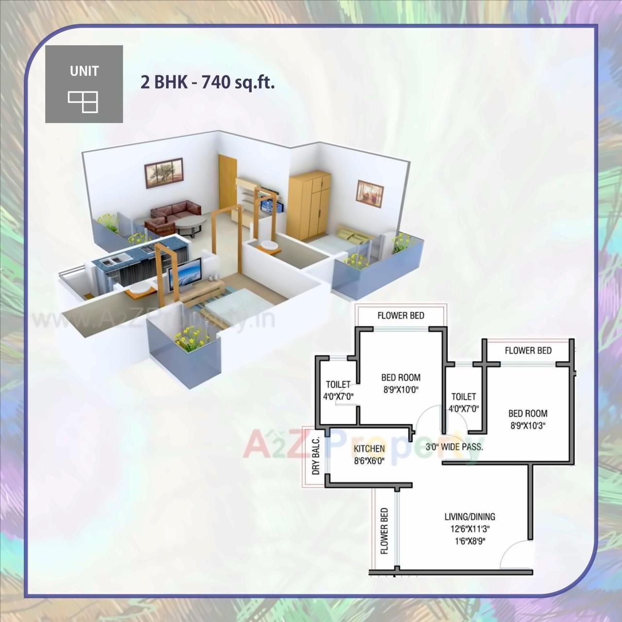 Layout of real estate project Samarth Residency located at Karjat, Raigarh, Maharashtra