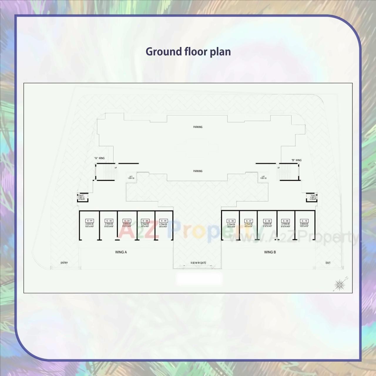 Layout of real estate project Samarth Residency located at Karjat, Raigarh, Maharashtra