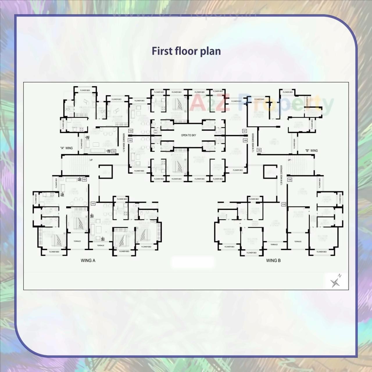 Layout of real estate project Samarth Residency located at Karjat, Raigarh, Maharashtra