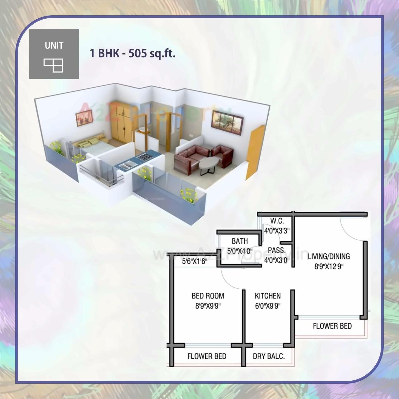 Layout of real estate project Samarth Residency located at Karjat, Raigarh, Maharashtra