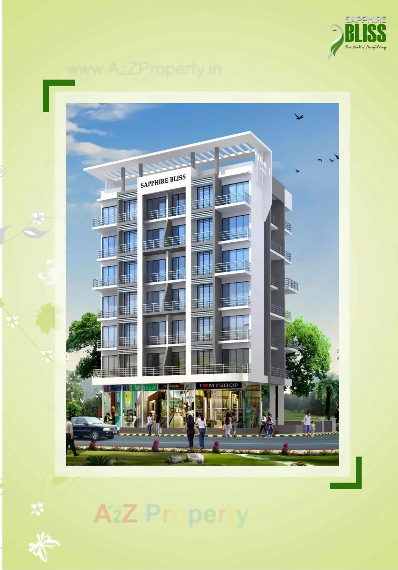 3D Elevation of real estate project Sapphire Bliss located at Taloje-panchnad-, Raigarh, Maharashtra