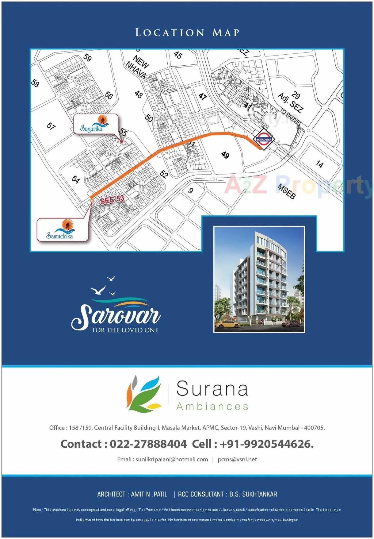  of real estate project Sarovar located at Bokadvira, Raigarh, Maharashtra