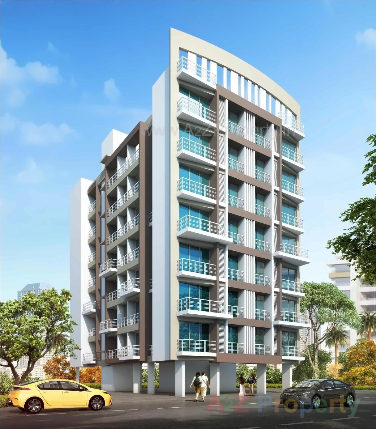 3D Elevation of real estate project Sarovar located at Bokadvira, Raigarh, Maharashtra