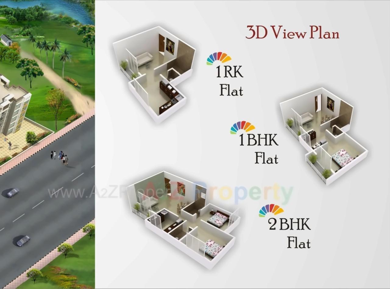 Layout of real estate project Sarth Apartment located at Dhakatevengaon, Raigarh, Maharashtra