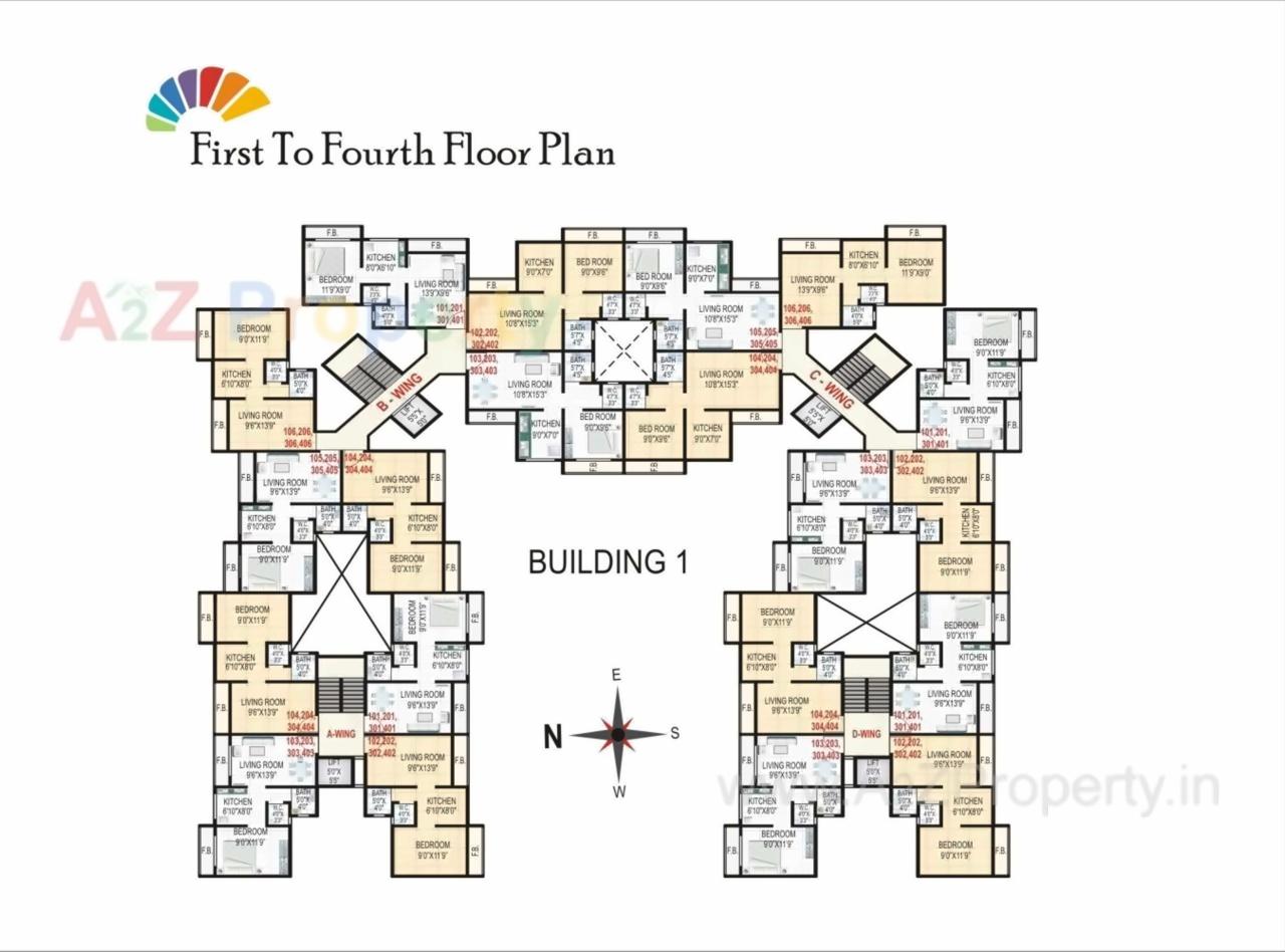 Layout of real estate project Sarth Apartment located at Dhakatevengaon, Raigarh, Maharashtra