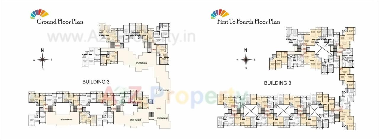 Layout of real estate project Sarth Apartment located at Dhakatevengaon, Raigarh, Maharashtra