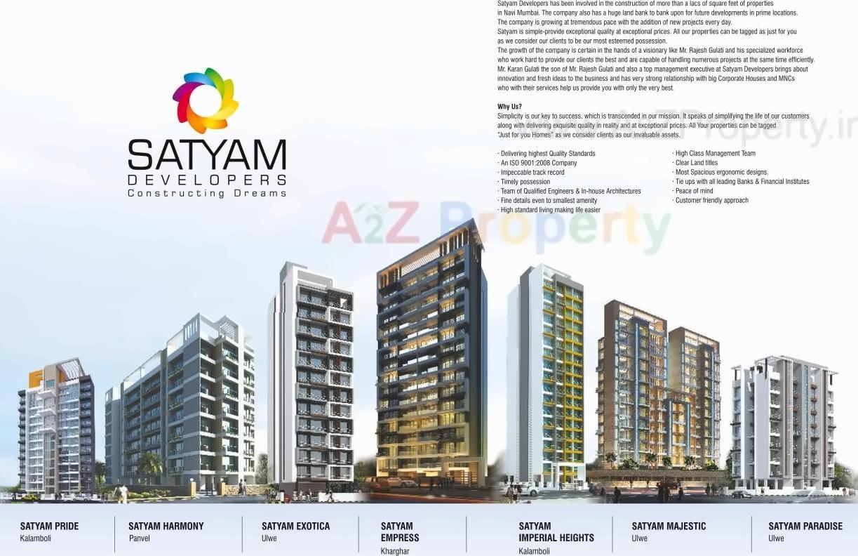 3D Elevation of real estate project Satyam Mayfair located at Ulawe, Raigarh, Maharashtra
