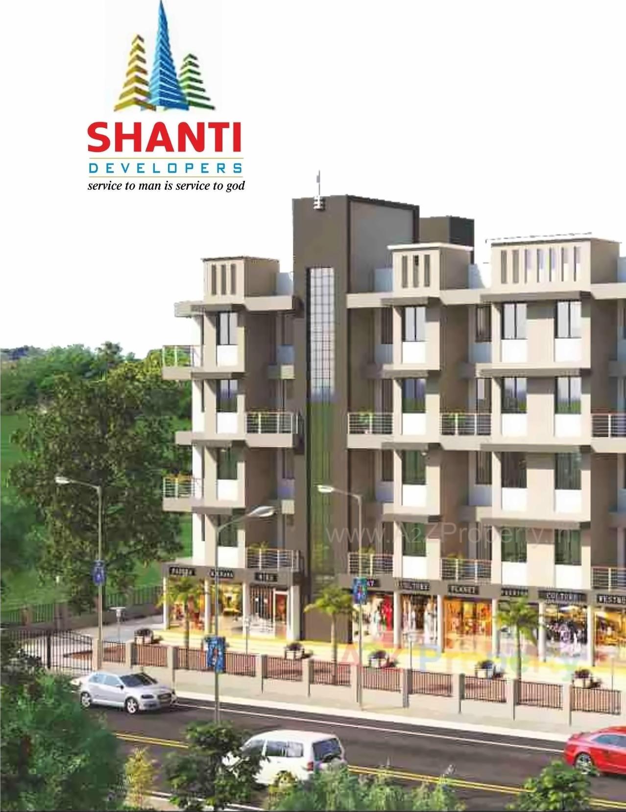 3D Elevation of real estate project Shanti Harmony located at Vakadi, Raigarh, Maharashtra
