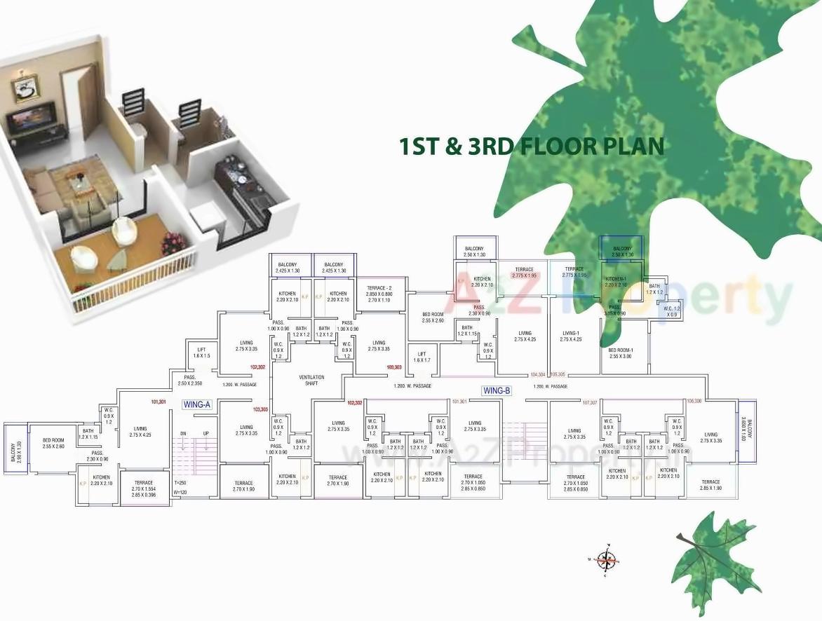 Layout of real estate project Shanti Harmony located at Vakadi, Raigarh, Maharashtra