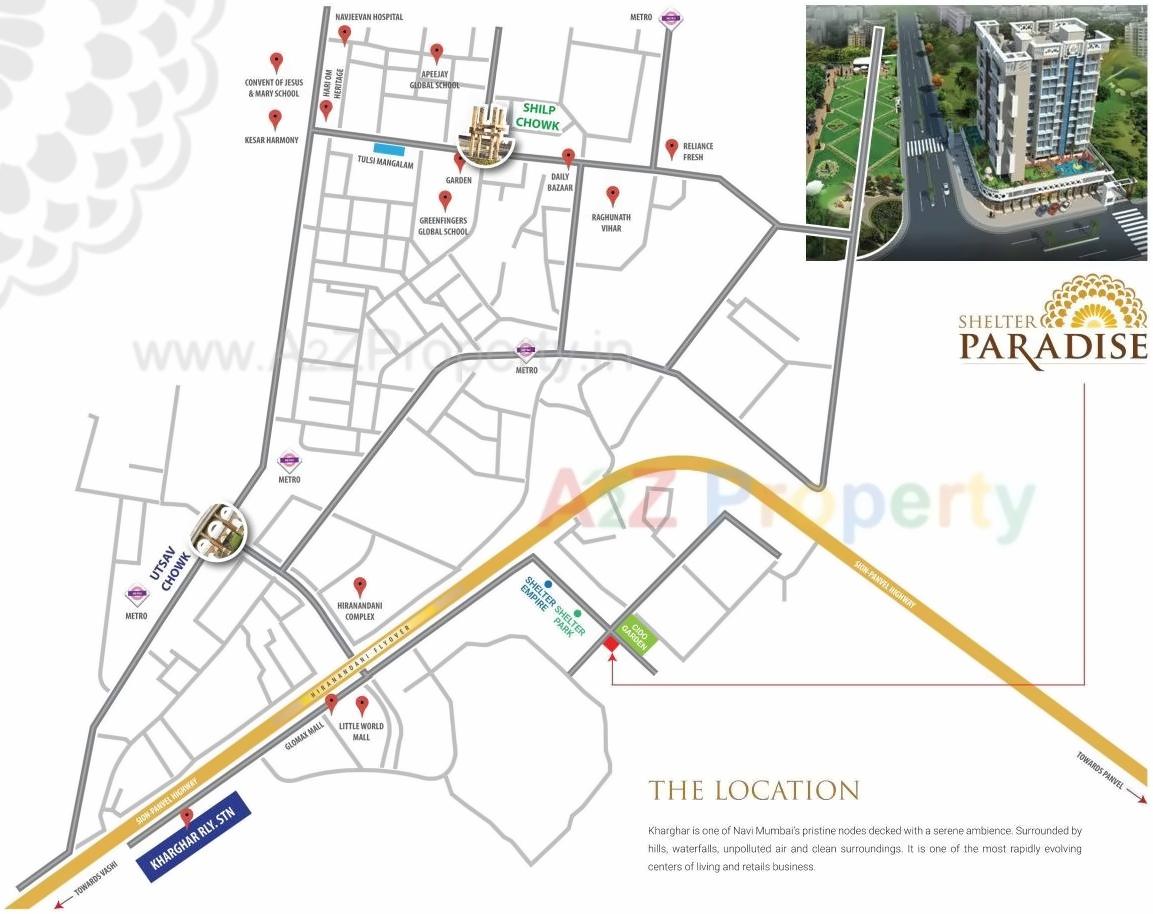  of real estate project Shelter Paradise located at Kharghar, Raigarh, Maharashtra