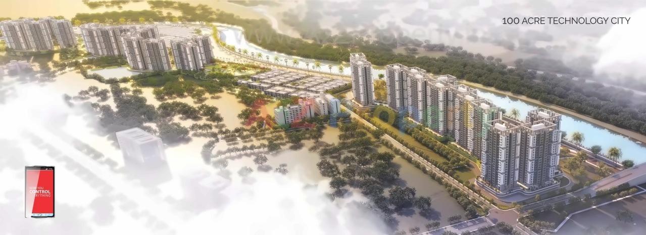 3D Elevation of real estate project Sheltrex Smart Phone City Project located at Karjat, Raigarh, Maharashtra