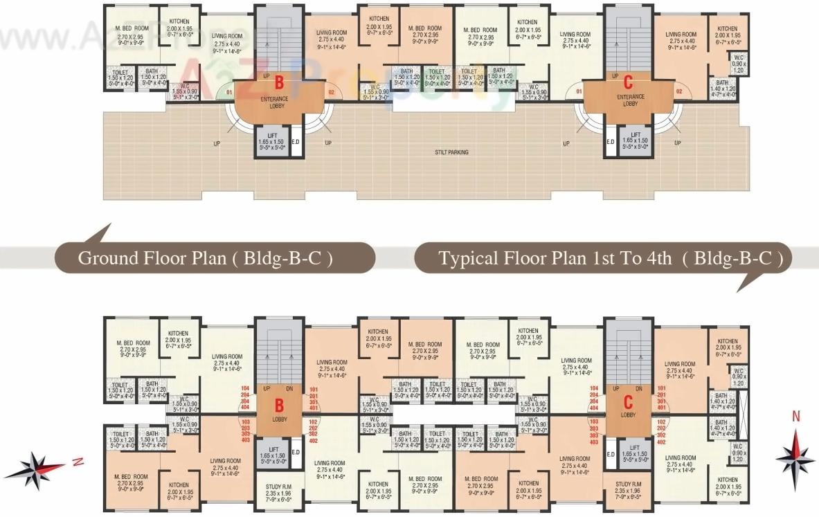Layout of real estate project Shiv Residency located at Panvel, Raigarh, Maharashtra