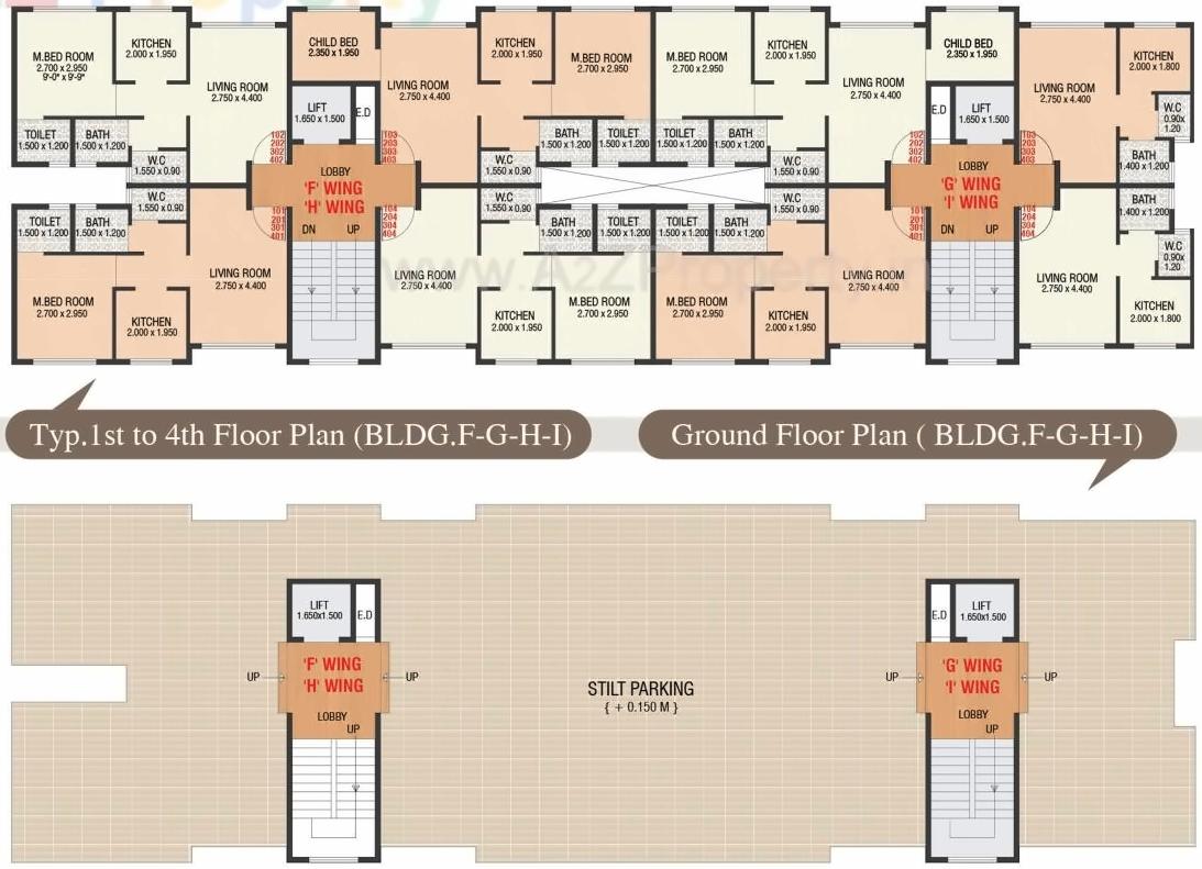 Layout of real estate project Shiv Residency located at Panvel, Raigarh, Maharashtra