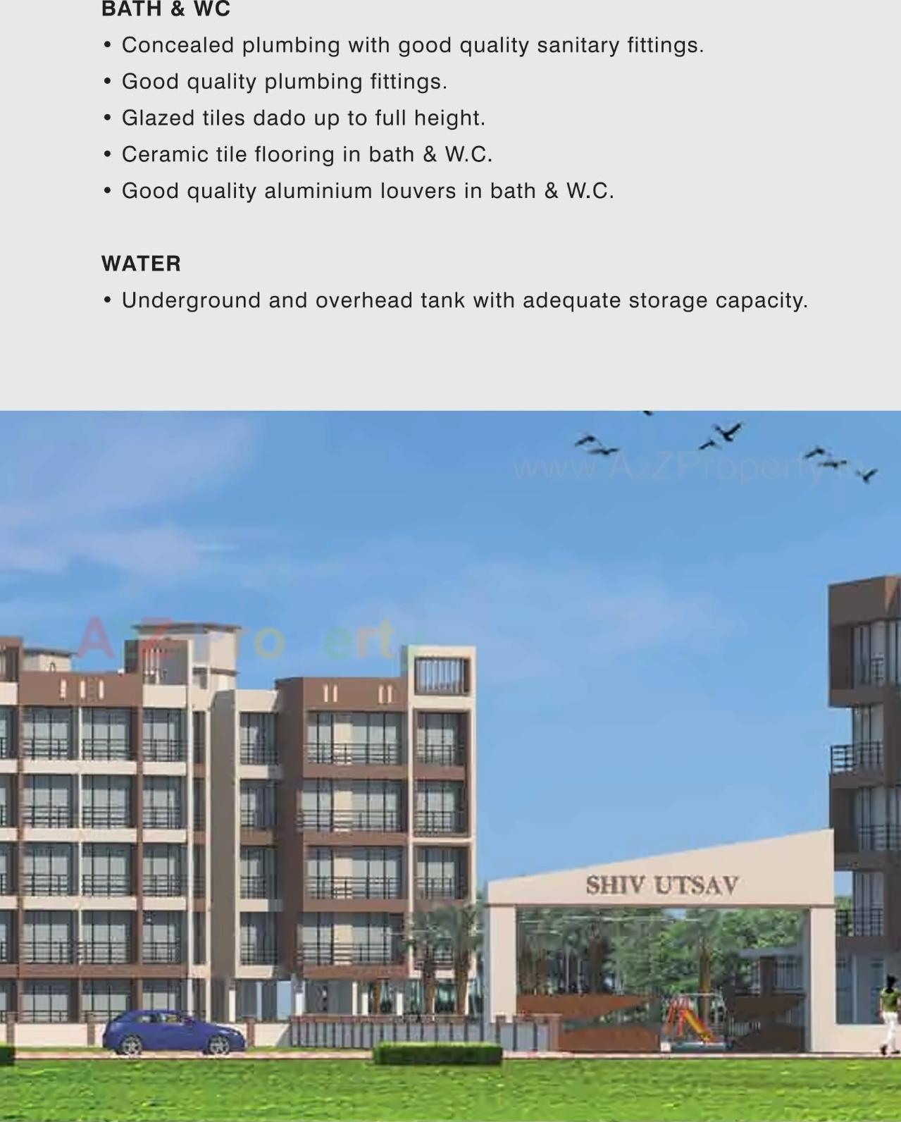 3D Elevation of real estate project Shiv Utsav located at Pashane, Raigarh, Maharashtra