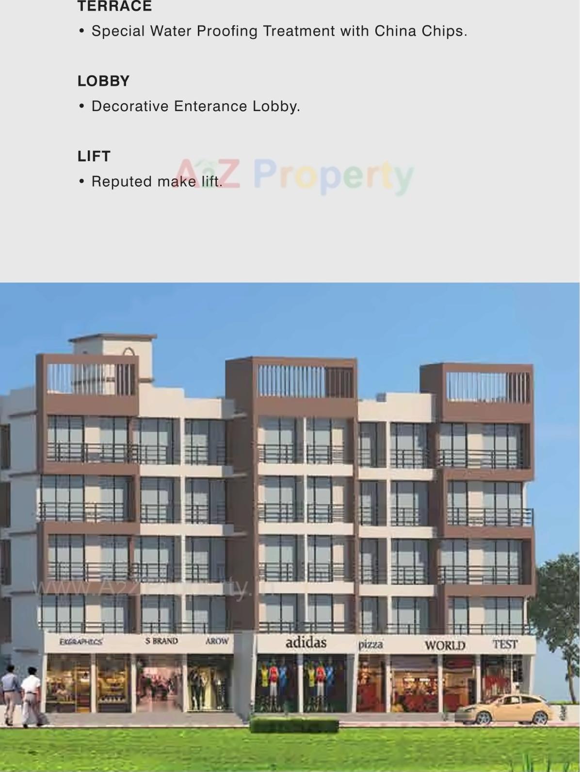 3D Elevation of real estate project Shiv Utsav located at Pashane, Raigarh, Maharashtra