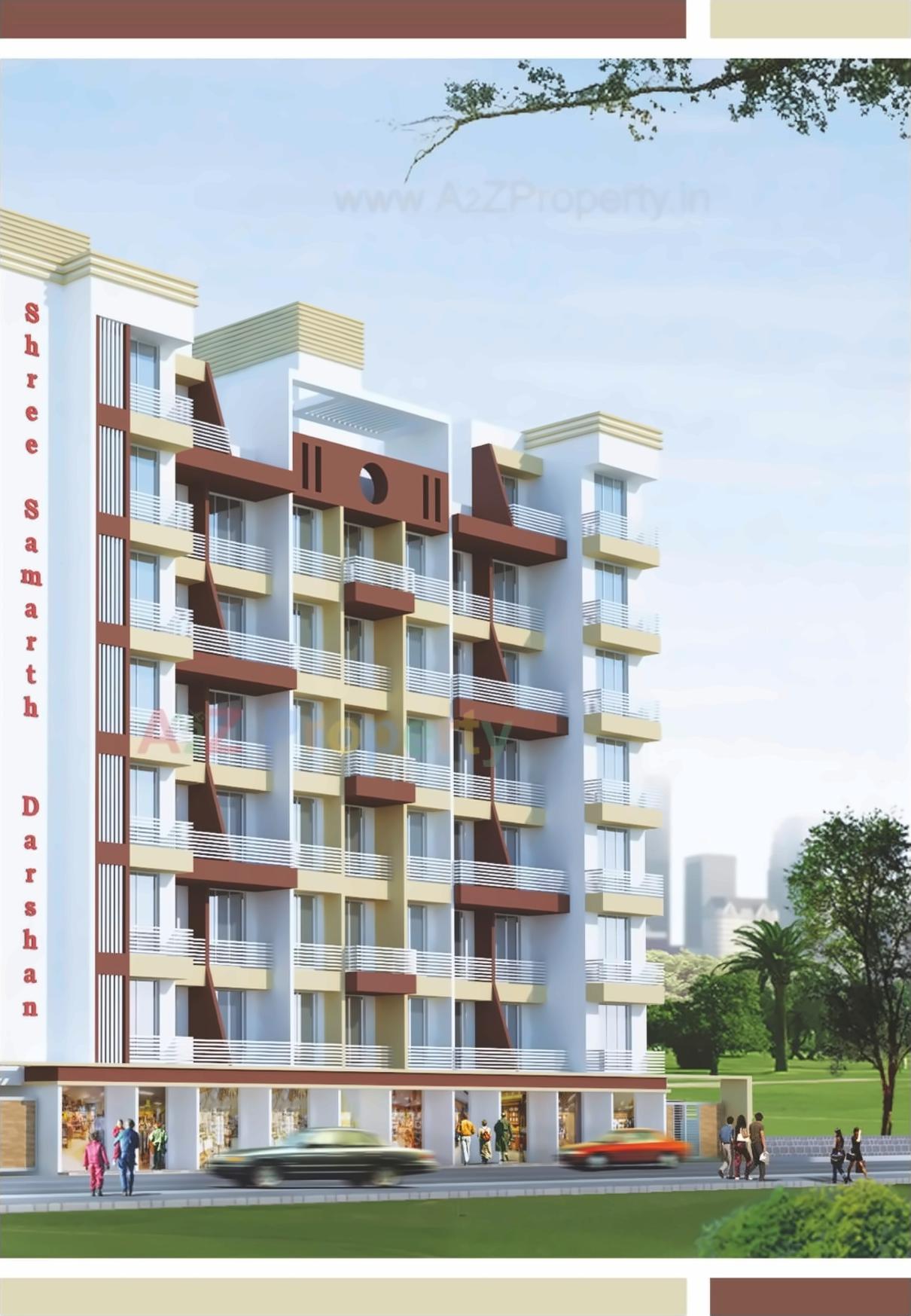 3D Elevation of real estate project Shree Samarth Darshan located at Dhamote, Raigarh, Maharashtra