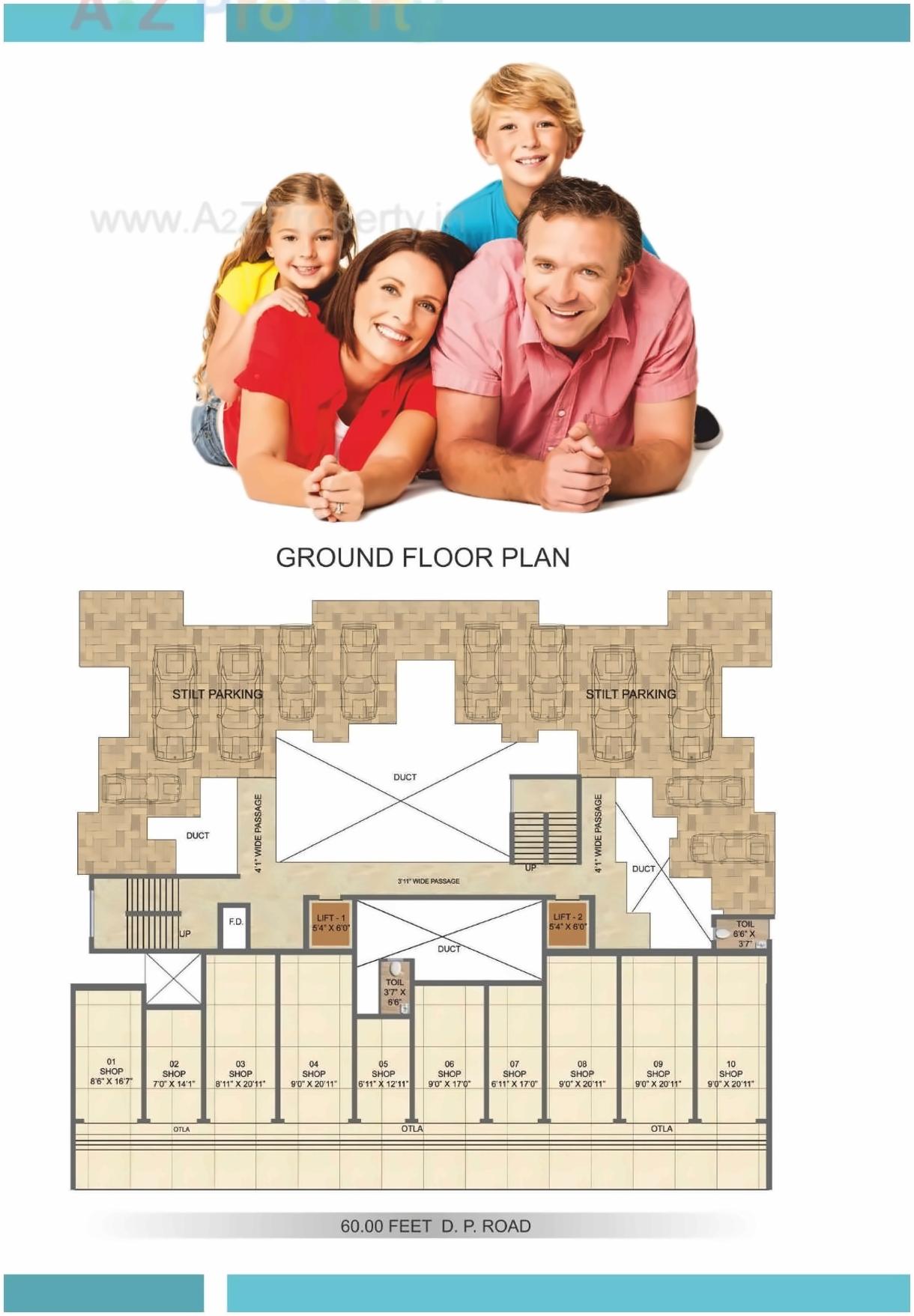 Layout of real estate project Shree Samarth Darshan located at Dhamote, Raigarh, Maharashtra